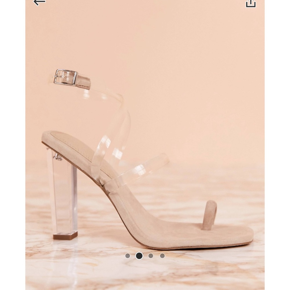 Clear Block Barely There Sandals - image 2